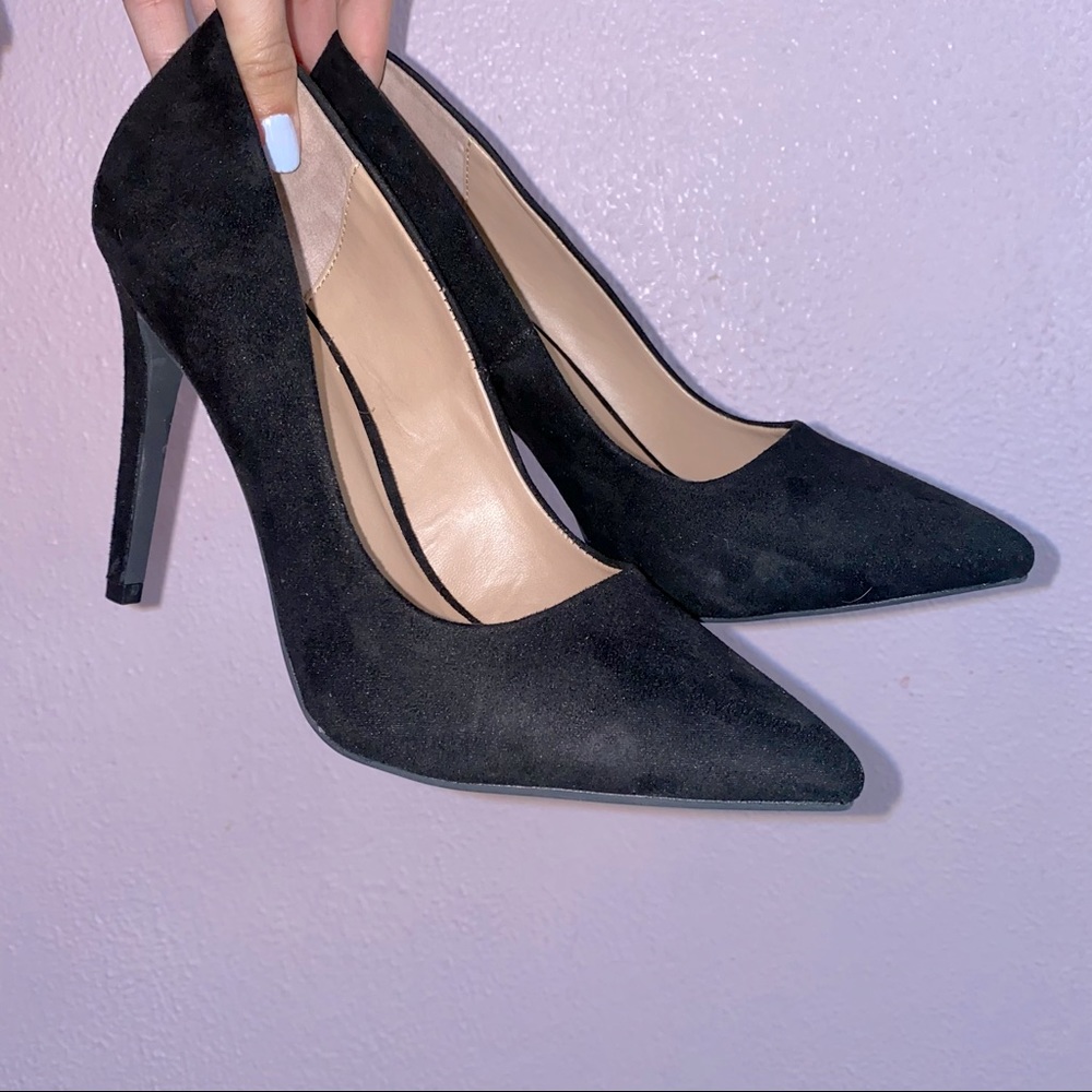 black heels